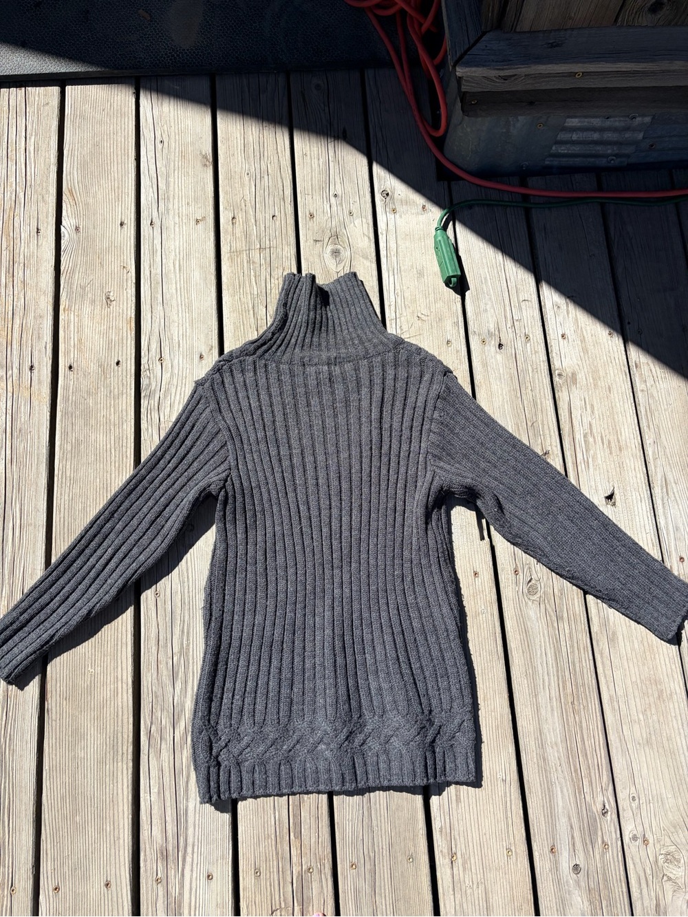 Style & Co. Ribbed Turtleneck Sweater - Charcoal